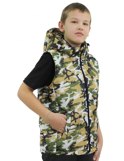Жилет детский утеплённый СТАЛКЕР RS цв.НАТО КМФ