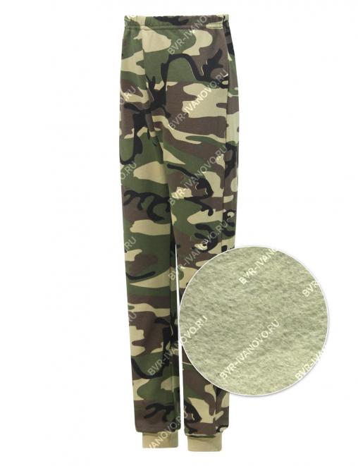 Трико поддёва детские RS тк.Футер 2х нитка с начёсом цв.Зелёный КМФ