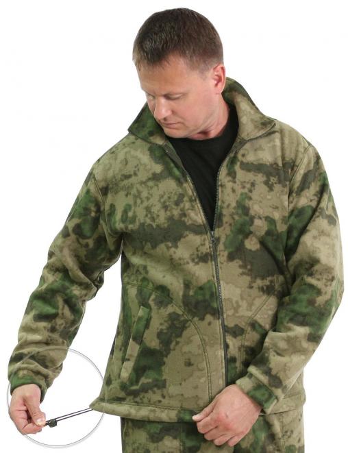 Толстовка Флисовая New цв.Мох/Атак зелёный