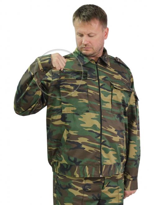 Костюм СТРАЖ тк.Смесовая цв.Зеленый КМФ