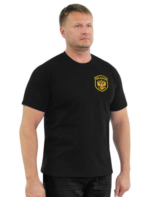 Футболка ОХРАНА Орёл цв.Чёрный