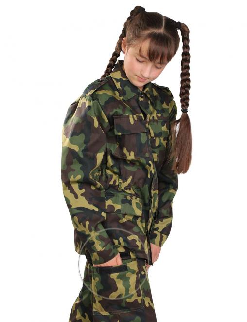 Костюм детский ВОЕННО-ПОЛЕВОЙ RS тк.Смесовая цв.Зеленый КМФ