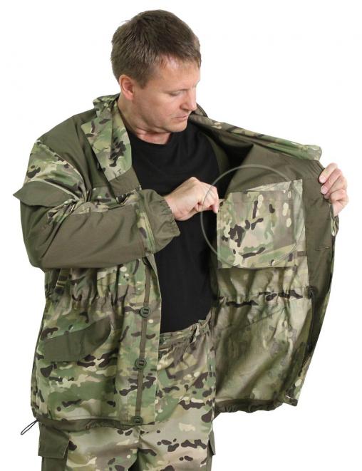 Костюм ГОРКА NEW тк.Рип-стоп цв.Мультикам с накладками