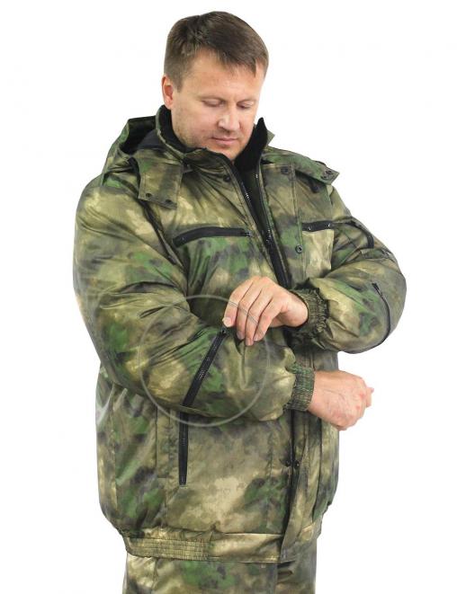 Костюм зимний БВР тк.Оксфорд цв.Атак Зелёный