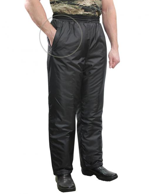 Брюки утеплённые ВИХРЬ тк.Оксфорд цв.Чёрный