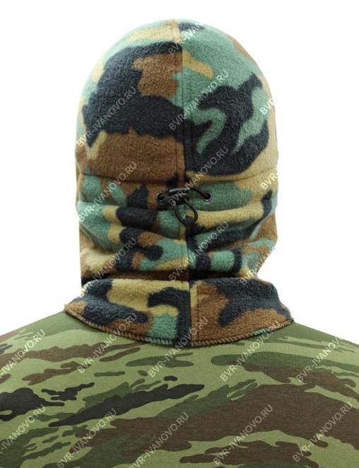 Шапка-маска БУРАН тк Флис цв.Зеленый КМФ