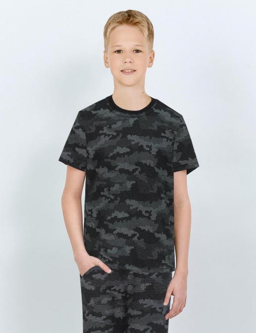 Комплект детский SUMMER TIME с брюками цв. Blur КМФ Чёрный NEW