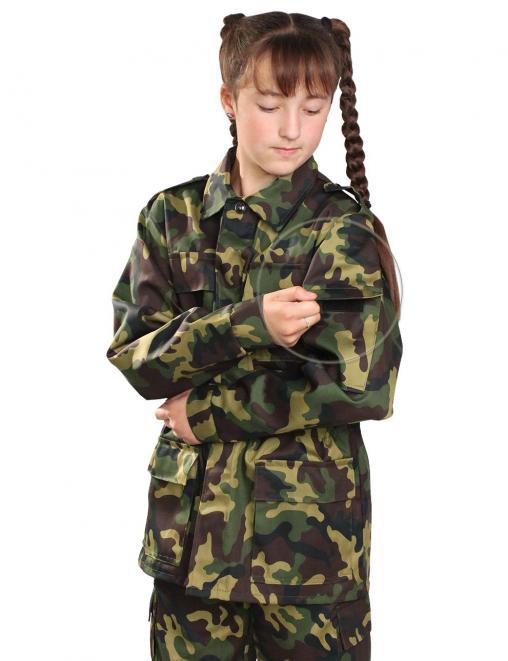 Костюм детский ВОЕННО-ПОЛЕВОЙ RS тк.Смесовая цв.Зеленый КМФ
