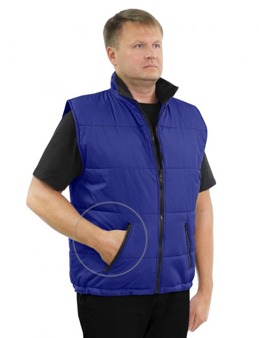Жилет утеплённый БВР RS тк.Дюспа цв.Василёк