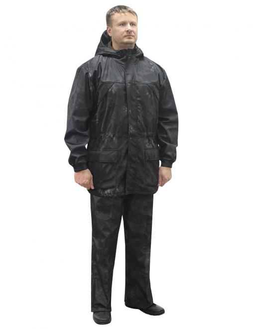 Костюм ТАЙГА-DEMI RS тк.Polarfleece цв.Питон чёрный