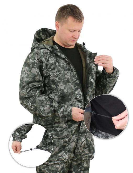 Костюм ТАЙГА-DEMI RS тк.Polarfleece цв.Питон Ультра