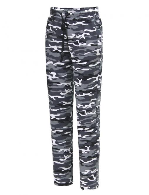 Брюки спортивные детские ЭКСТРИМ RS тк.Футер цв.Белый КМФ