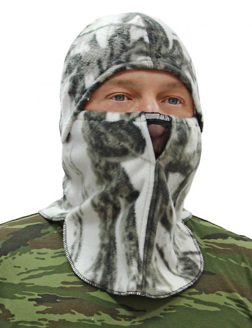 Шапка-маска БУРАН тк.Флис цв.Белый Лес