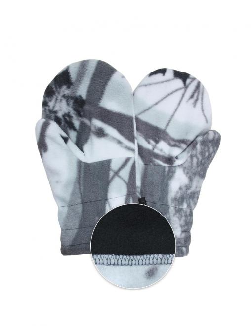 Варежки флисовые цв.Белый Лес пр-во: БВР