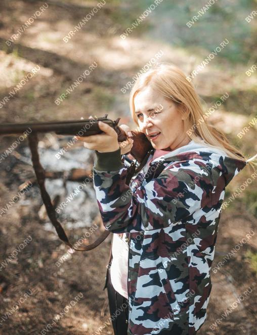 Толстовка на молнии БАСТИОН RS тк.Футер петельный цв.Бело-зелёный КМФ 3978