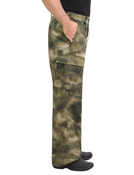Брюки ВОЕННО-ПОЛЕВЫЕ тк.Смесовая цв.Атак Мох беж