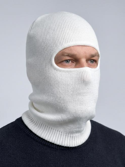 Подшлемник вязаный цв.Белый