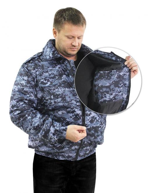 Ветровка ОХРАНА тк.Оксфорд цв.Цифра Синяя