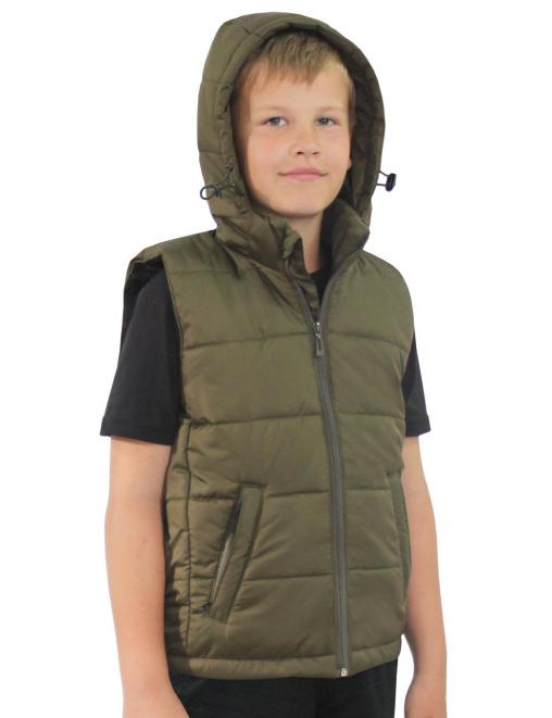 Жилет детский утеплённый СТАЛКЕР цв.Олива