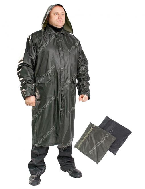 Плащ влагозащитный на молнии RS цв.Зелёный