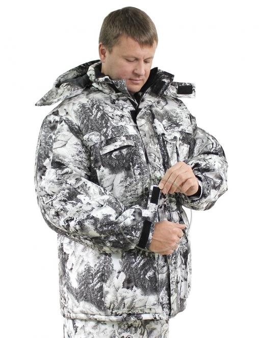 Костюм зимний ФОРЕСТ тк.Алова цв.Белый Лес 2