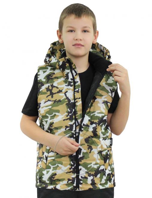 Жилет детский утеплённый СТАЛКЕР RS цв.НАТО КМФ