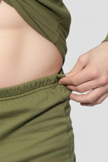 Белье нательное без начёса тк.Кулирка цв.Олива