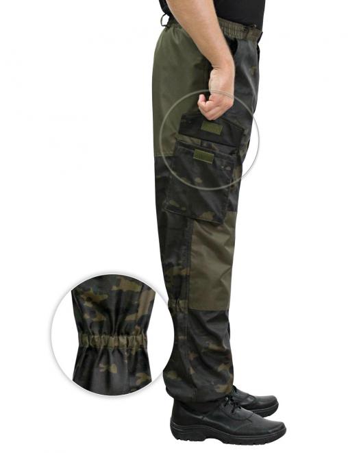 Костюм ГОРКА-ДЕМИ  RS тк.Polarfleece цв.Мультикам черный