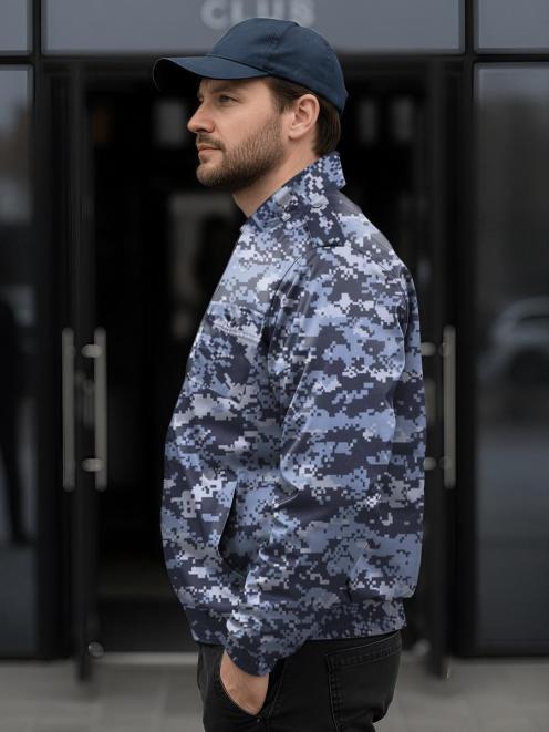 Ветровка ОХРАНА тк.Оксфорд цв.Цифра Синяя