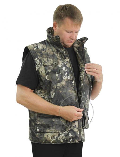 Жилет утеплённый БУРАН RS тк.Оксфорд цв.Кобра