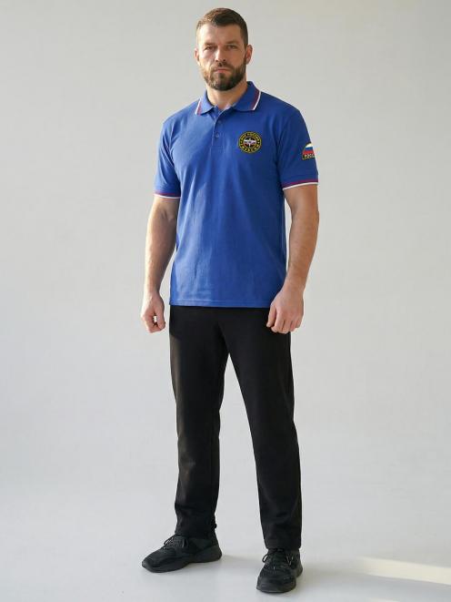 Рубашка ПОЛО МЧС России цв.Василёк (короткий рукав)