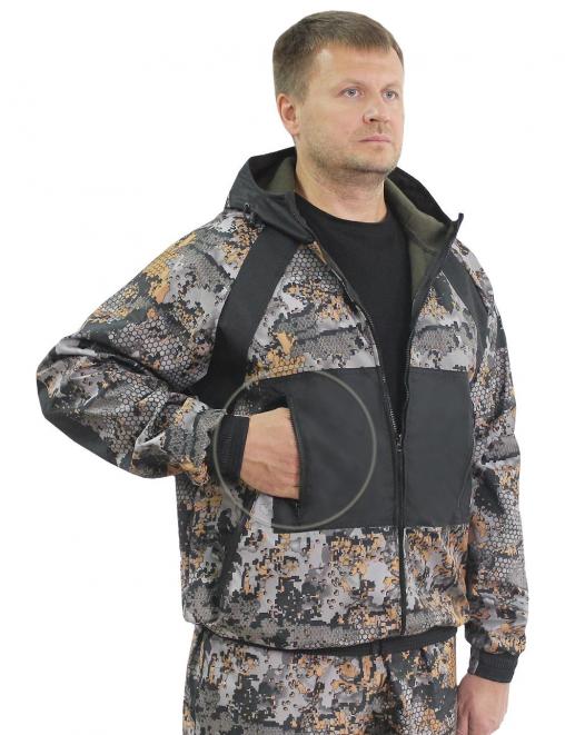 Костюм БЕРКУТ-DEMI RS тк.Polarfleece цв.Соты ULTRA