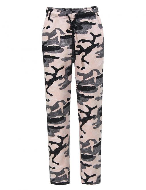 Брюки спортивные детские ЭКСТРИМ RS тк.Футер цв.Розовый КМФ