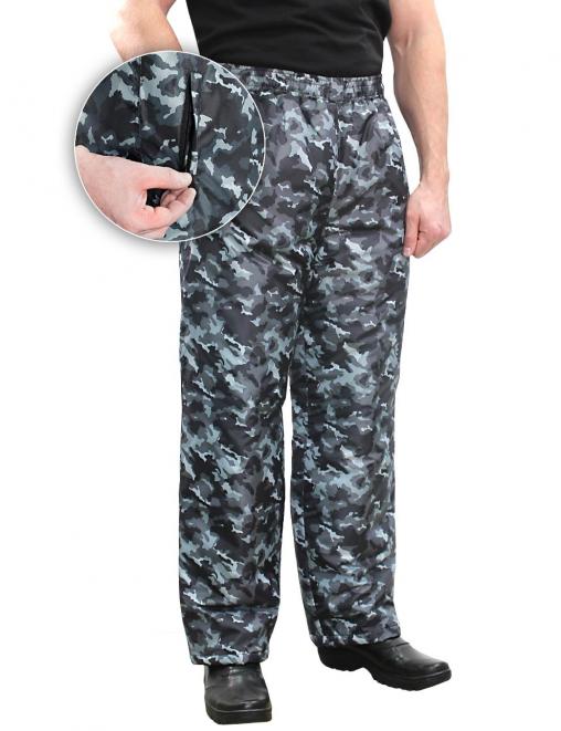 Брюки утеплённые ВИХРЬ RS тк.Оксфорд цв.Серый КМФ