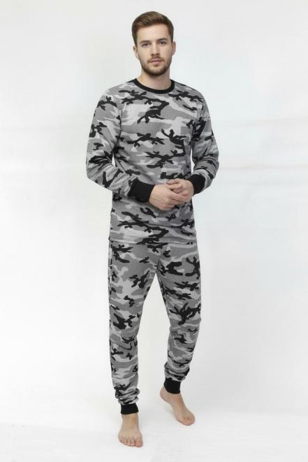 Белье нательное тк.Футер c начёсом  RS цв.BLUR серый КМФ New