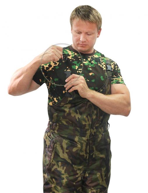 Полукомбинезон утеплённый RS тк.Оксфорд цв.Зеленый КМФ