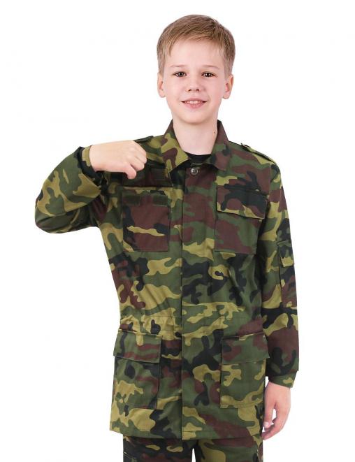 Костюм детский ВОЕННО-ПОЛЕВОЙ RS тк.Смесовая цв.Зеленый КМФ