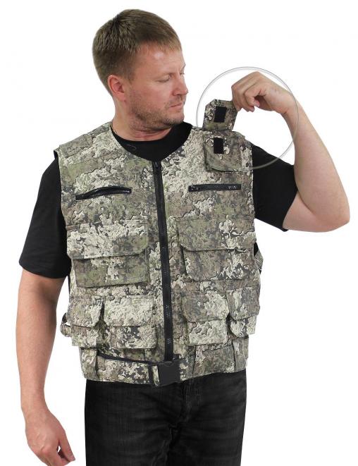 Жилет ОХОТА тк.Смесовая цв.BLUR 2267