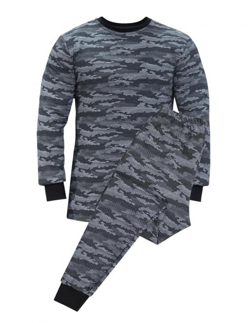 Белье нательное тк.Футер c начёсом  RS цв.BLUR тёмно-серый КМФ New