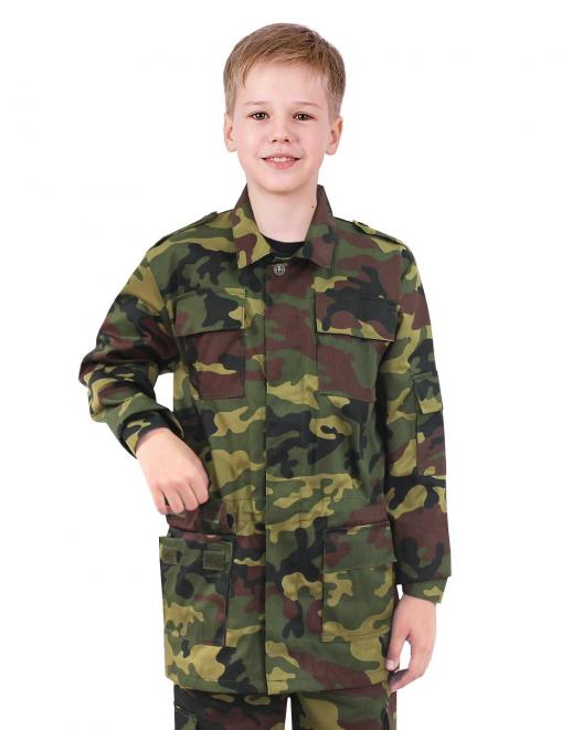 Костюм детский ВОЕННО-ПОЛЕВОЙ RS тк.Смесовая цв.Зеленый КМФ