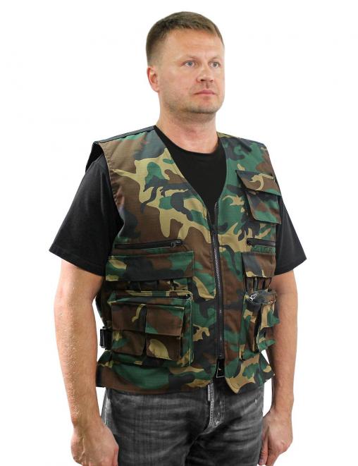 Жилет УНИВЕРСАЛЬНЫЙ RS тк.Рип-стоп цв.Зеленый КМФ