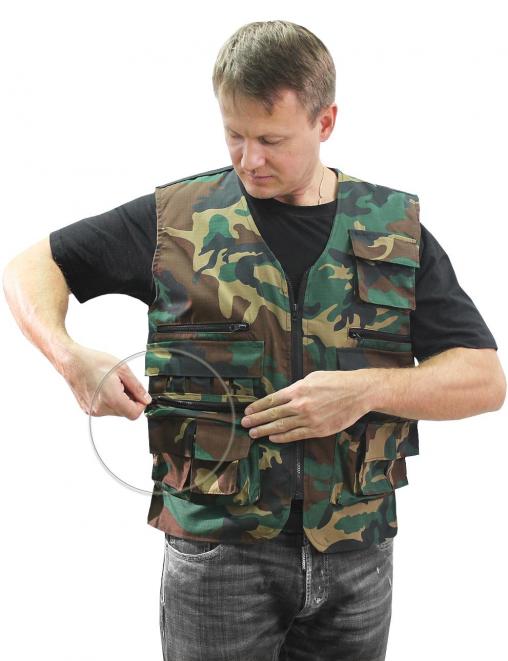 Жилет УНИВЕРСАЛЬНЫЙ RS тк.Рип-стоп цв.Зеленый КМФ