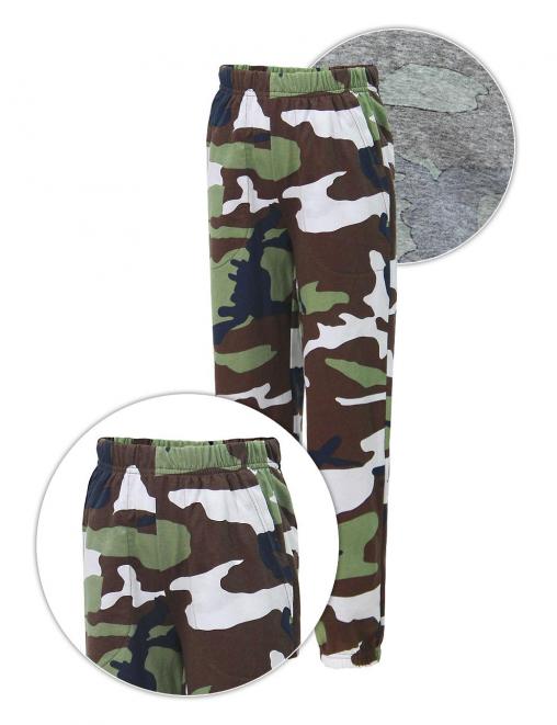 Комплект детский SUMMER TIME с брюками цв.Бело-зелёный КМФ 3746