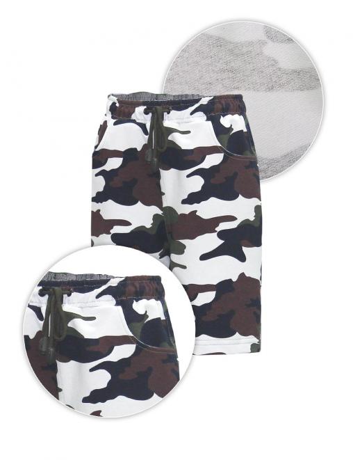 Шорты детские цв.Бело-зелёный 3978