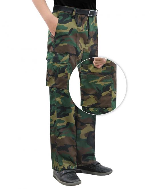 Брюки детские ВОЕННО-ПОЛЕВЫЕ RS цв.Зеленый КМФ