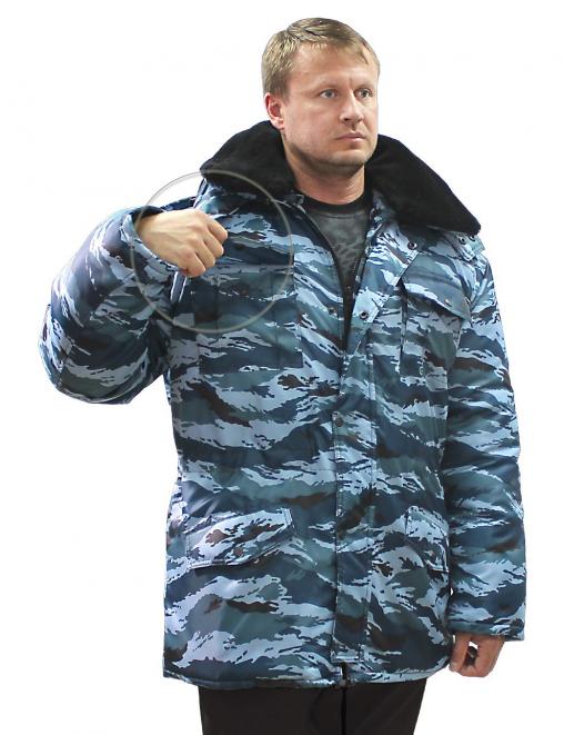 Куртка ЗИМА тк.Оксфорд цв.Серый Камыш