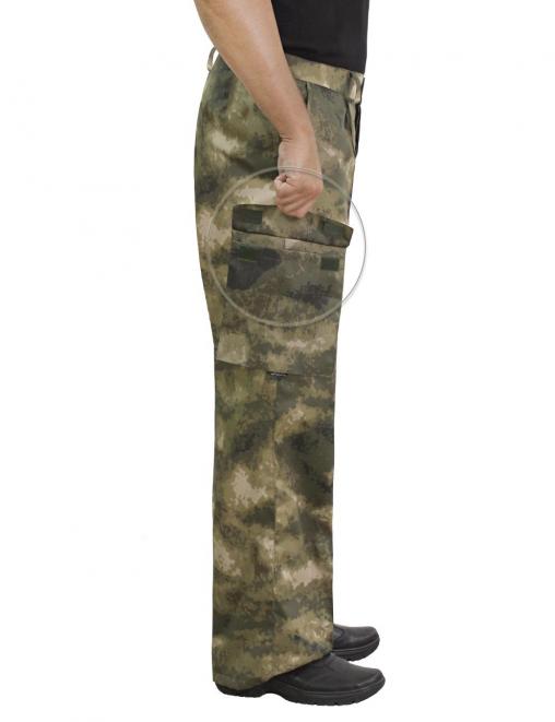 Брюки ВОЕННО-ПОЛЕВЫЕ тк.Смесовая цв.Атак Мох беж