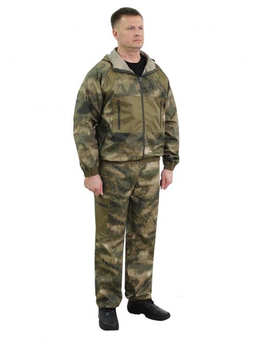 Костюм ПАРТИЗАН тк.Смесовая цв.Мох зеленый