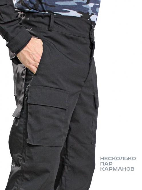Костюм СПЕЦНАЗ тк.Рип-стоп цв.Чёрный