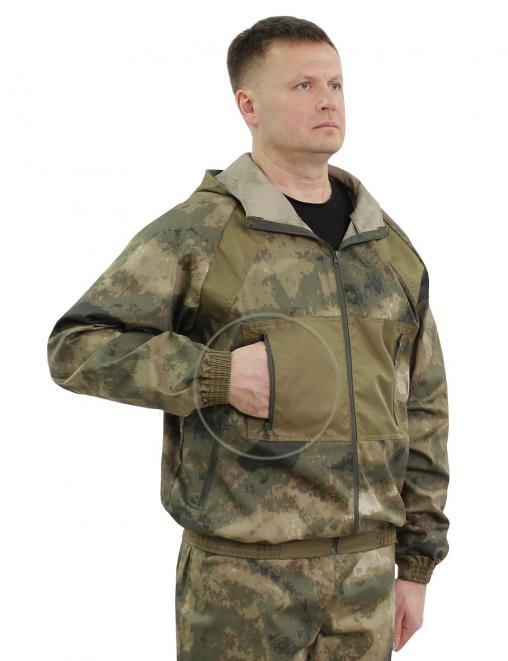 Костюм ПАРТИЗАН тк.Смесовая цв.Мох зеленый